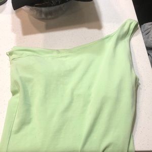 Tank top, one shoulder